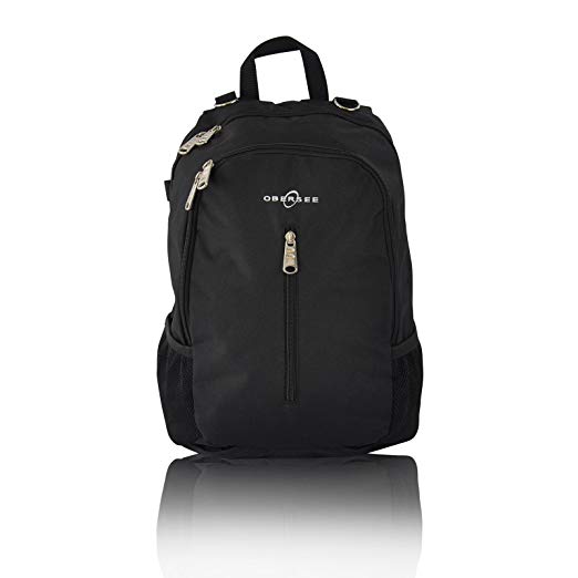 Obersee Rio Diaper Bag Backpack, Black