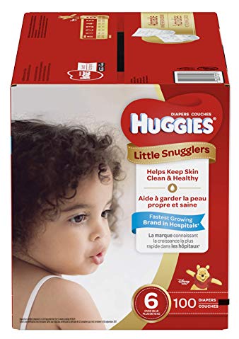 Huggies Little Snugglers Baby Diapers, Size 6 (fits 35+ lbs.), 100 Count, Economy Plus Pack (Packaging May Vary)