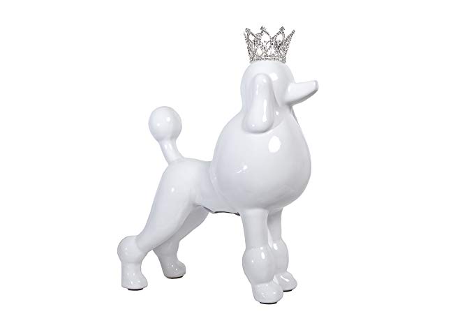 Interior Illusions Plus ii0098 Decorative Poodle with Crown Bank