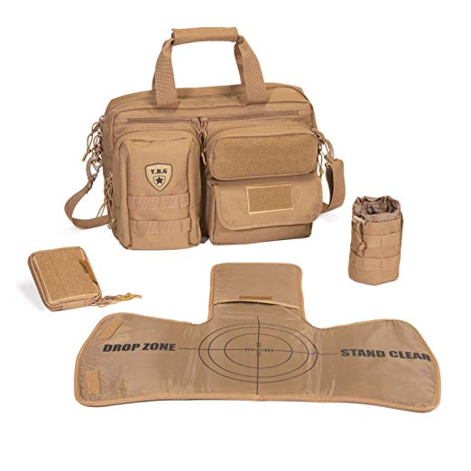 Tactical Baby Gear Deuce 2.0 Tactical Diaper Bag Combo Set and Changing Mat (Coyote Brown)