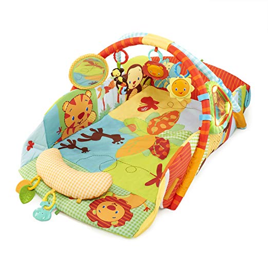 Bright Starts Baby's Play Place Playmat, Swingin' Safari (Discontinued by Manufacturer)