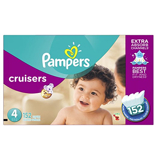 Pampers Cruisers Diapers Size 4 152 Count (old version) (Packaging May Vary)
