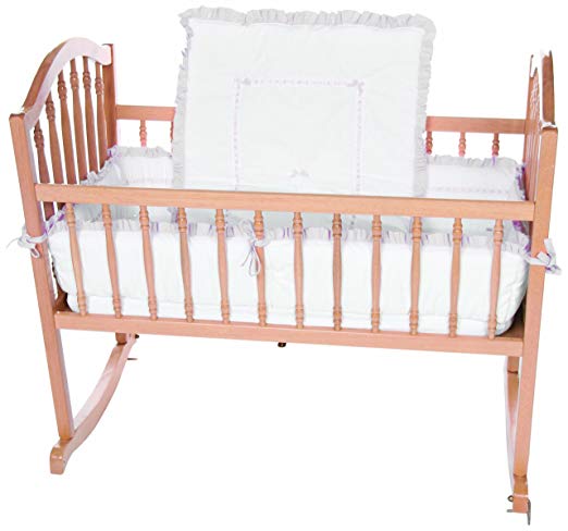 Baby Doll Bedding Unique Cradle Bedding Set, Grey