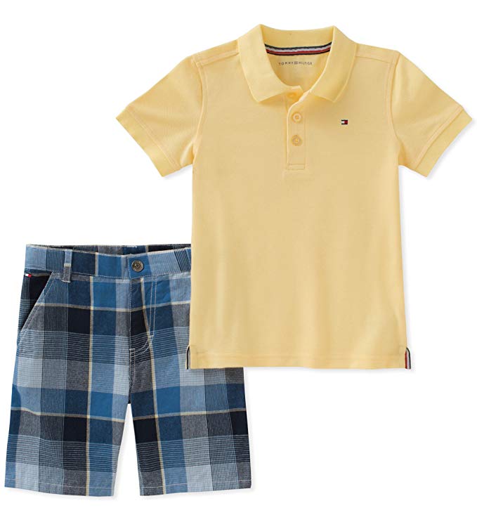 Tommy Hilfiger Baby Boys 2 Pieces Polo Shorts Set