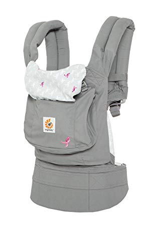 Ergobaby Susan G. Komen Limited Edition Ribbons Baby Carrier, Pink Grey