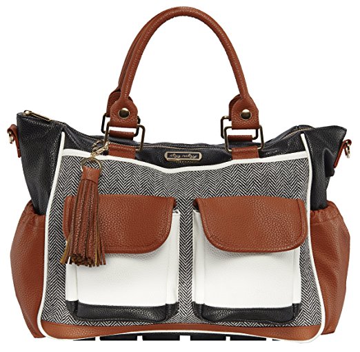 Itzy Ritzy Triple Threat Convertible Diaper Bag in Coffee and Cream