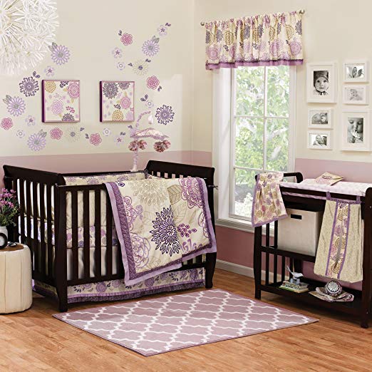Dahlia 5 Piece Baby Crib Bedding Set with Bumper by The Peanut Shell