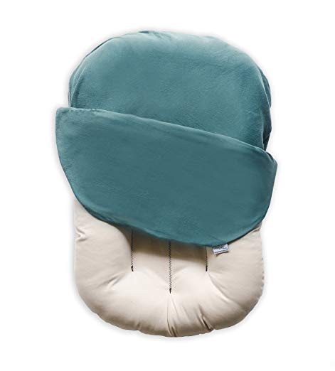 Snuggle Me Organic | Patented Sensory Lounger for Baby | Organic Cotton, Virgin Fiberfill | Moss