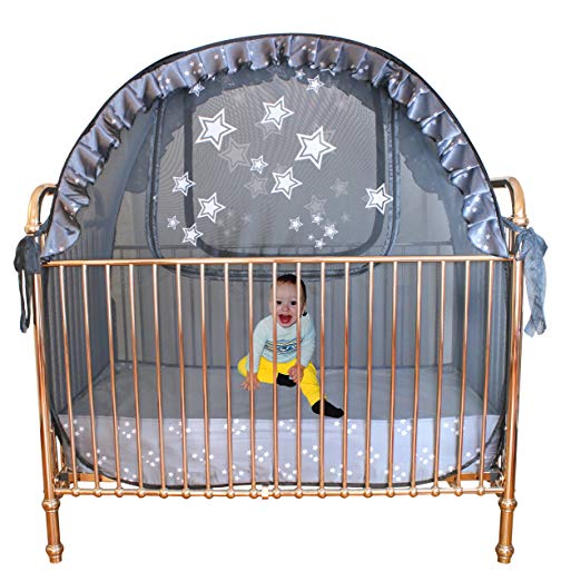 Best Baby Crib Tent - Trusted - Premium - Safe - Proven to Keep Your Baby from Climbing and Falling Out of The Crib. Superior Quality - Original Australian Design Pop Up Crib Canopy