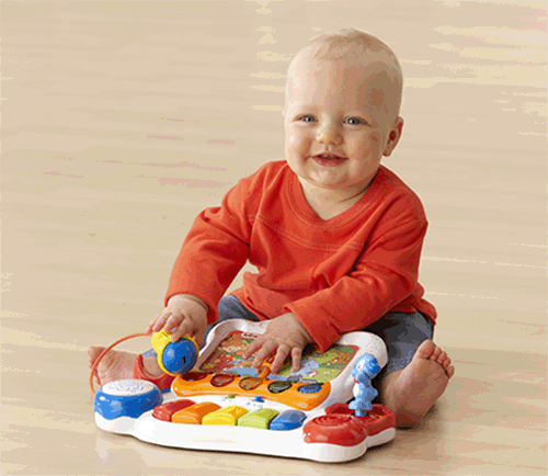 The Sing and Discover Story Piano by VTech is an electronic learning toy that is sure to get your little one on board with musical fun.