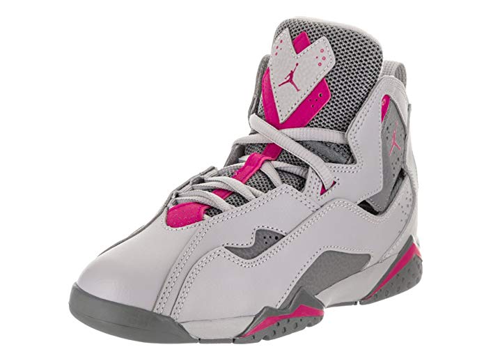 Nike 342775-018 : Jordan Kids True Flight GP Basketball Shoe Grey (1.5 M US Little Kid)
