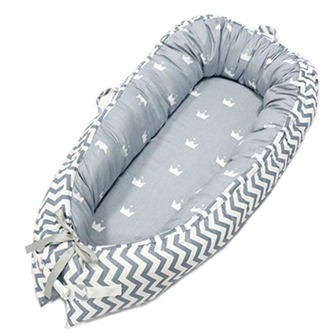 Baby Lounger, Portable Super Soft and Breathable Newborn Infant Bassinet, Newborn Cocoon Snuggle Bed