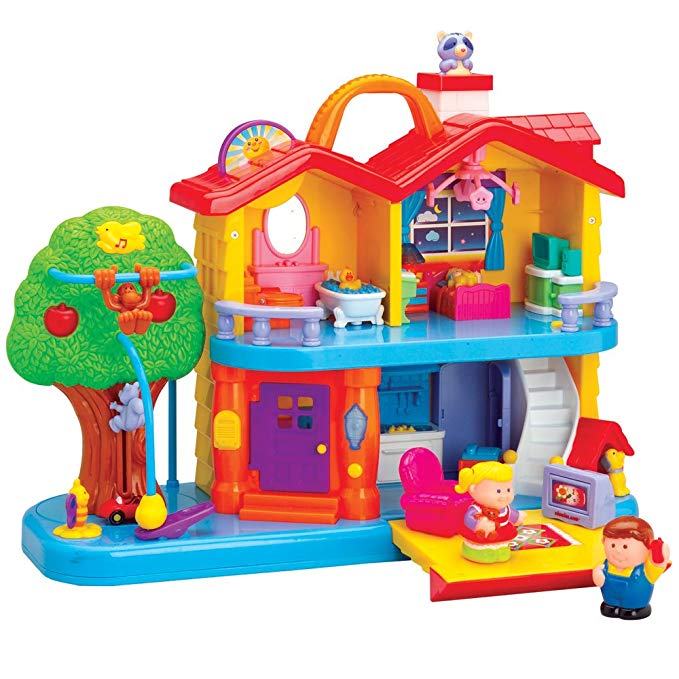 CP Toys Toddler Interactive Discovery House Playset with Sounds