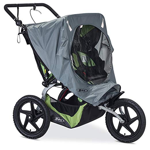 BOB Weather Shield for Duallie Fixed Wheel Jogging Strollers, Grey
