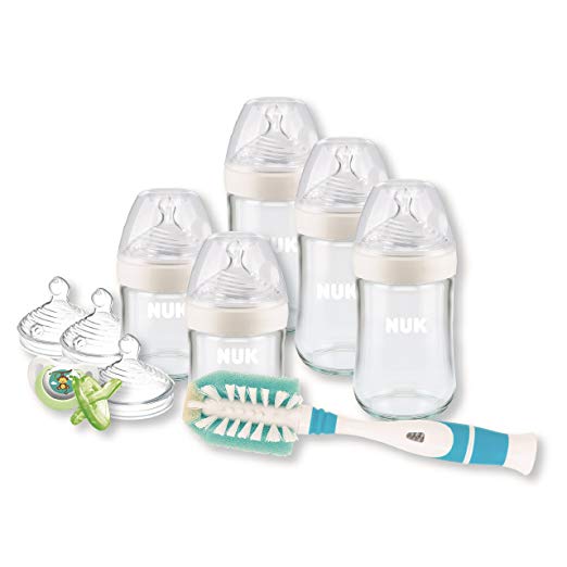NUK Simply Natural Glass Bottle Newborn Gift Set