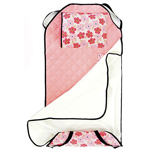 Urban Infant Tot Cot All-In-One Preschool / Daycare Toddler Nap Mat - Poppies
